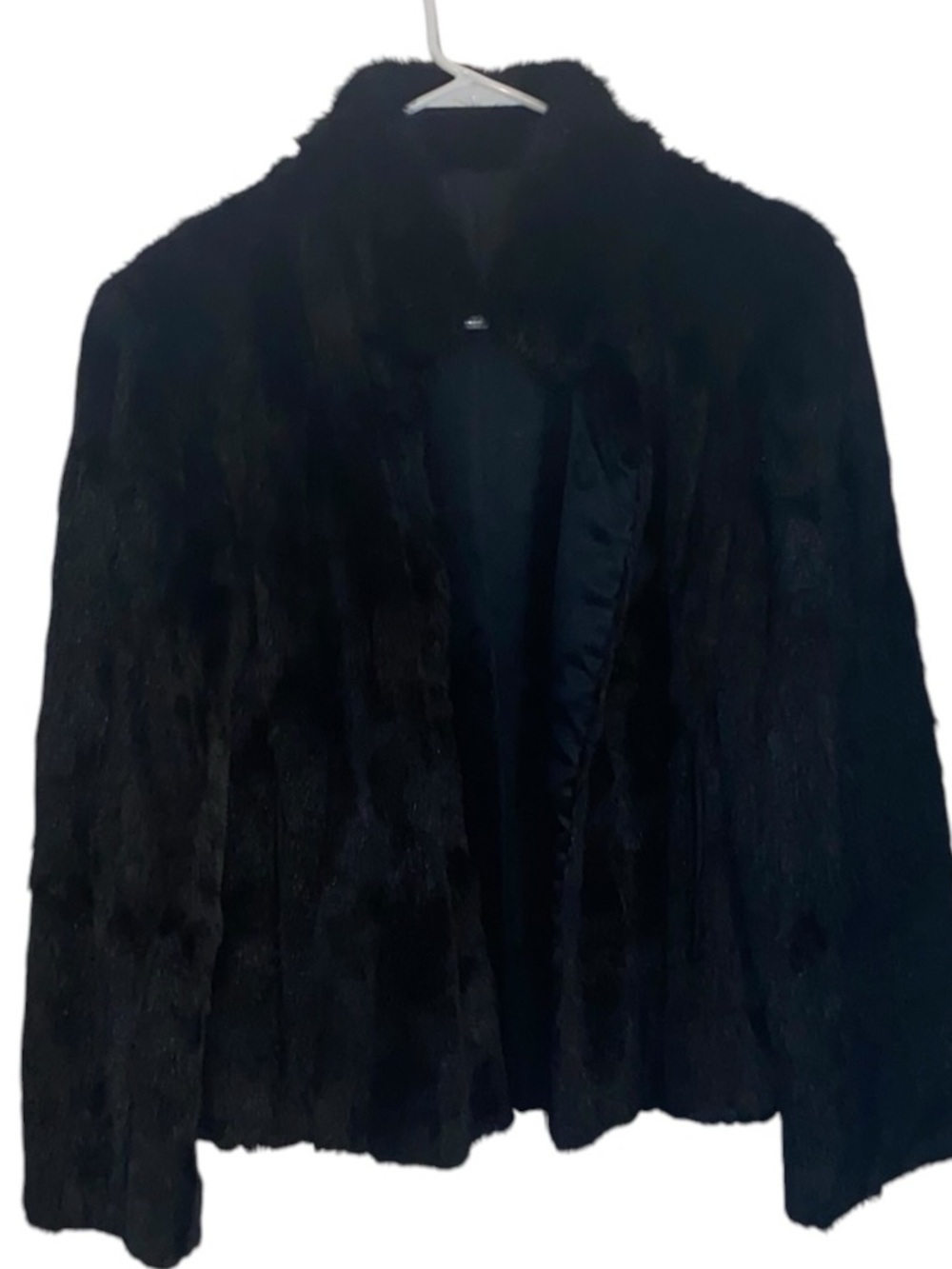 Black Women's Faux Fur Jacket - Classic Cozy Coat